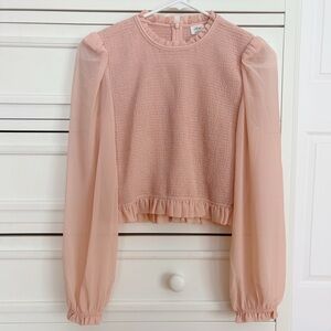 Aritzia/Wilfred Tempest Blouse in Blush
